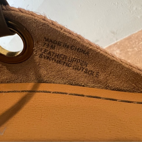 H by Halston green leather espadrille wedges • size 7.5 - Picture 7 of 7